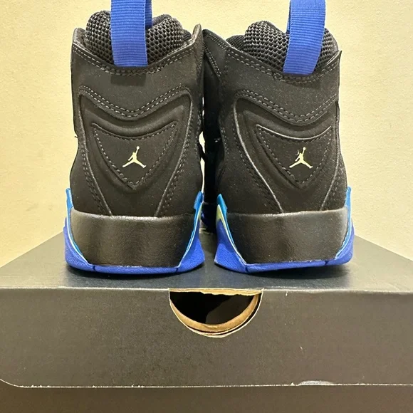 NIB Jordan True Flight GS343795 074Black/Hyper Royal/Photo Blue/Barely Volt